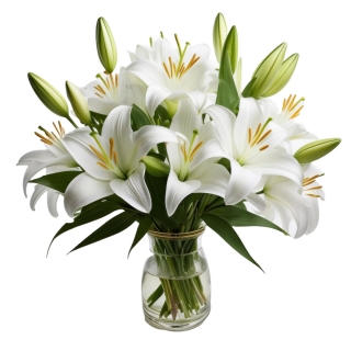 Bouquet de Lys Blancs